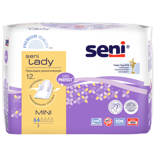 Изображение товара Seni Lady Mini Прокладки урологические 12 шт Seni Lady Mini Прокладки урологические 12 шт фотография